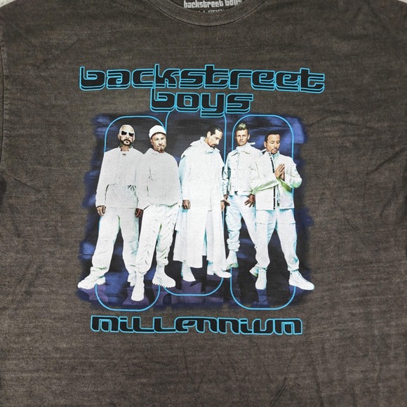 Backstreet Boys Millennium Shirt Mens L XL Black Band Tour Tee‎ Graphic 90s Y2K - Picture 2 of 5